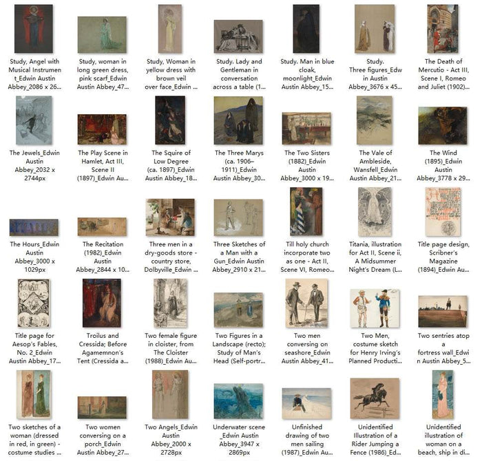 298 Painting Images by Edwin Austin Abbey American, 1852 - 1911 - Tibetan Buddhist thangka, view 8