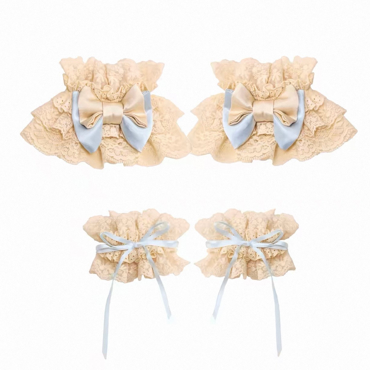 Cherry mousse rococo corset / sleevelet / choker π