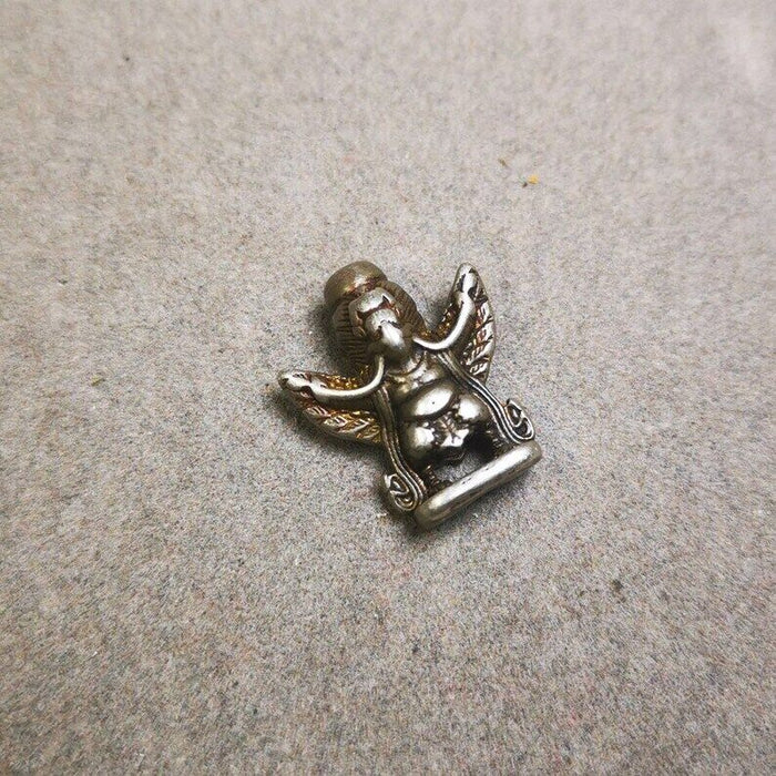 Amulet,Garuda Pendant,Prayer Bead,0.7" - Tibetan Buddhist amulet, view 8