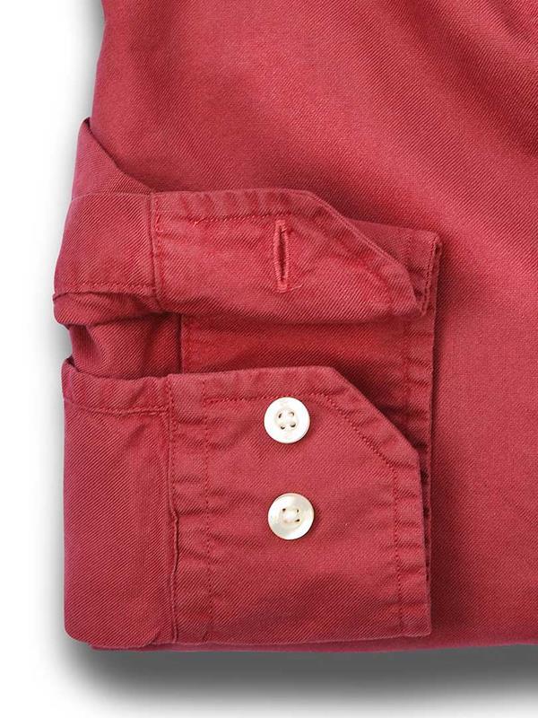 Bale Red Solid Full sleeve single cuff Cotton Shirt