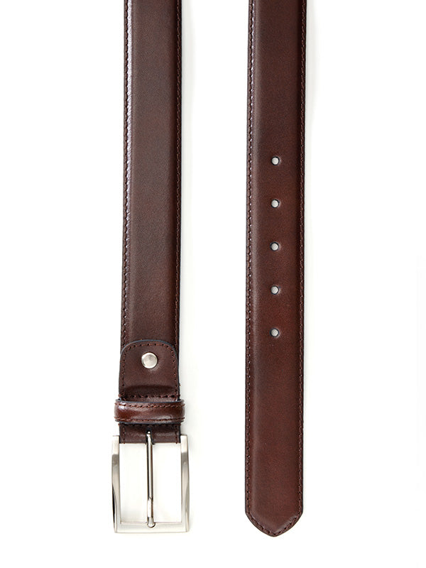 Brown Plain Leather Belt