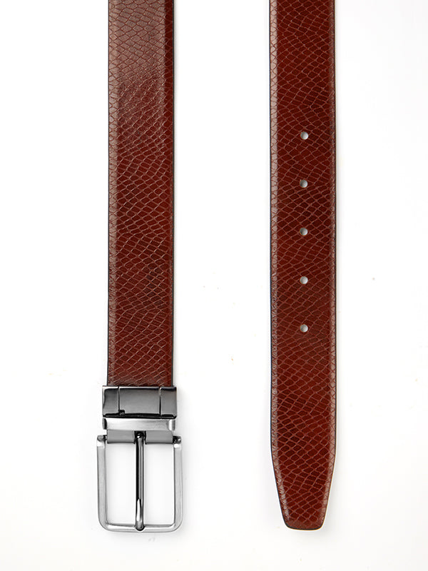 Brown/Black Reversible Leather Belt