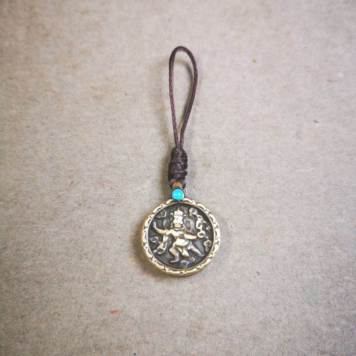 Buddhist Amulet,Bag Hanging, Garuda / Vajrapani - Tibetan Buddhist amulet, view 8