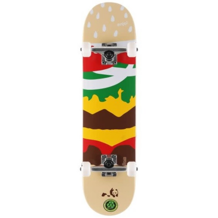 ENJOI BURGER TIME YOUTH FP COMPLETE SKATEBOARD 7.375"