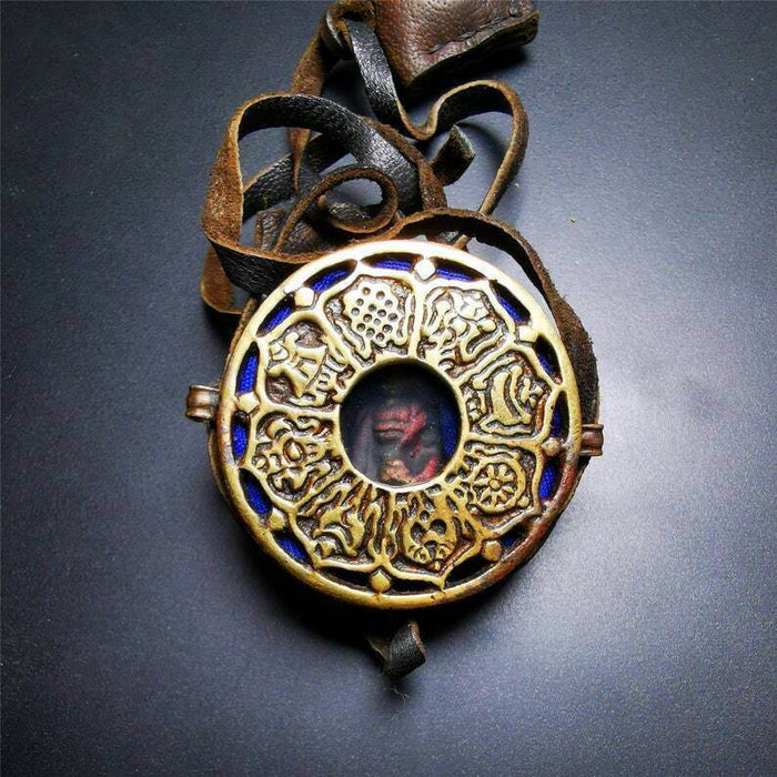Gau Ghau Shrine of Bhaisajyaguru,Medicine Buddha, Buddhist Altar Amulet Pendant - Tibetan Buddhist amulet, view 8