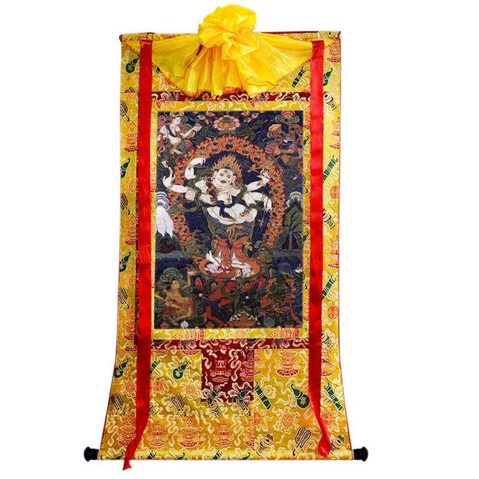 Mahakala Image - Tibetan thangka painting, view 8