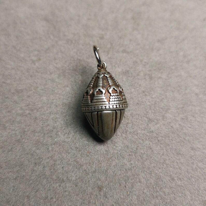 Mala Pendant,Niangla Tsa Tsa Stupa Gau Shrine Amulet - Tibetan Buddhist mala beads, view 8