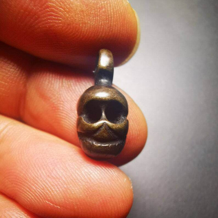 Mala Pendant,Skull Shape Bum Counter Clip for Prayer Beads - Tibetan Buddhist mala beads, view 8