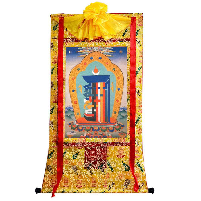 Kalacharka - Wheel of Time Image - Tibetan thangka painting, view 8