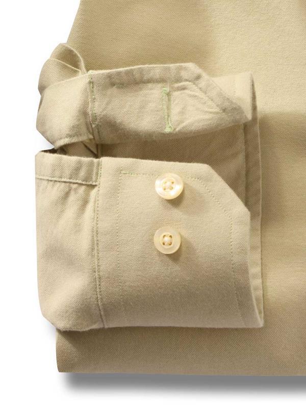 Nido Green Solid Full sleeve single cuff Cotton Shirt