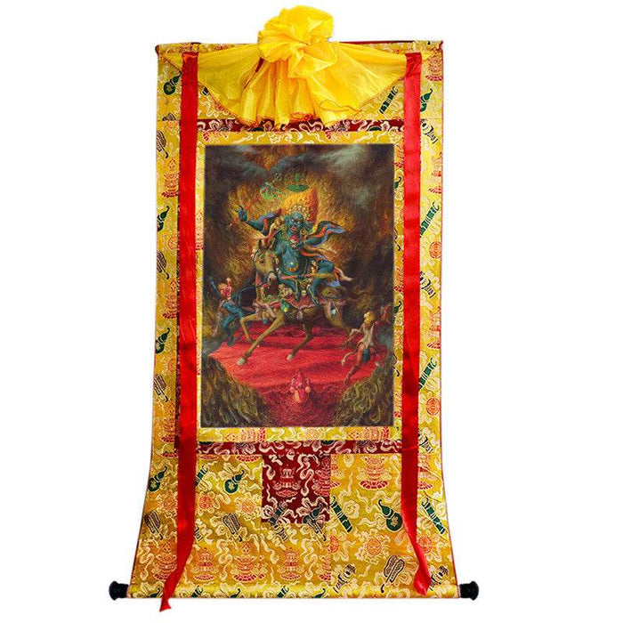 Palden Lhamo / Magzor Gyalmo / Shri Devi Image - Tibetan thangka painting, view 8