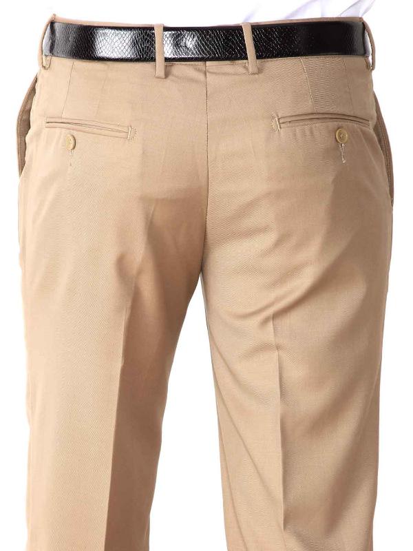 Piatto Khaki Slim Fit Blended Trousers