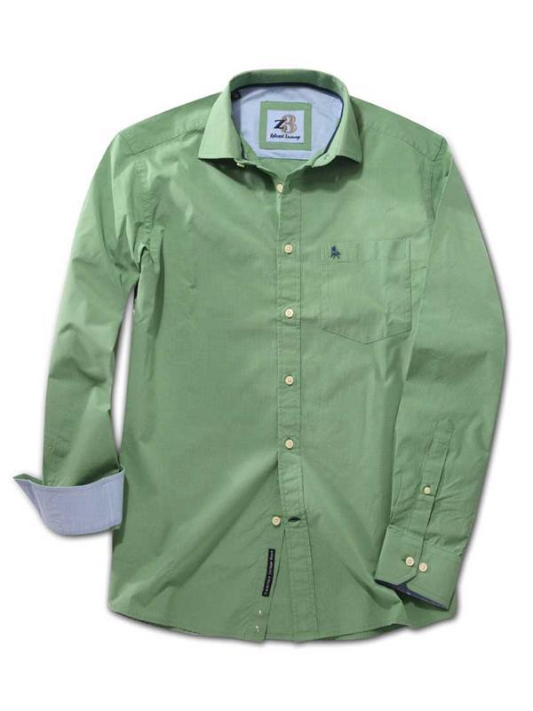 Pilsner Green Check Cotton Shirt