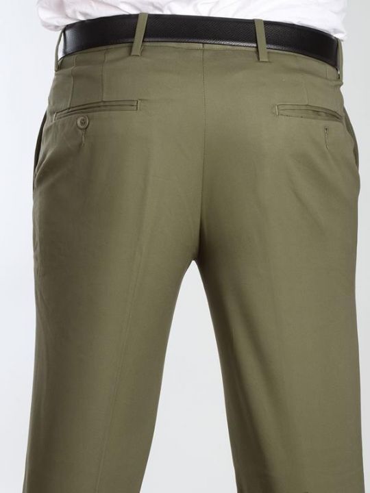 Pollone Khaki Tailored Fit Trouser