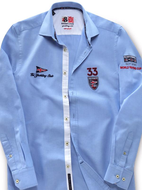 Regatta Oxford Sky Solid Tailored Fit Casual Cotton Shirt