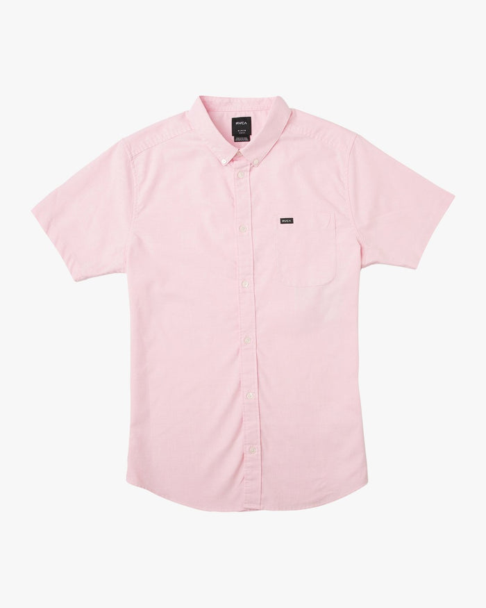 RVCA THAT'LL DO STRETCH SHORT SLEEVE MENS BUTTON DOWN SHIRT
