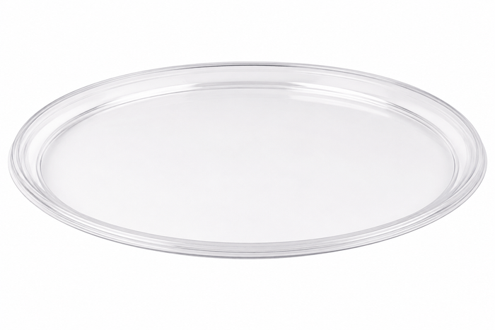Sabert - 12" Clear Round Onyx Platter, 36/Cs - 1912
