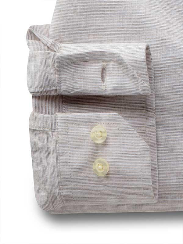 Sardinia Beige Solid Blended Shirt