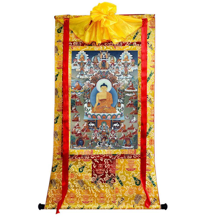 Shakyamuni Image - Tibetan thangka painting, view 8