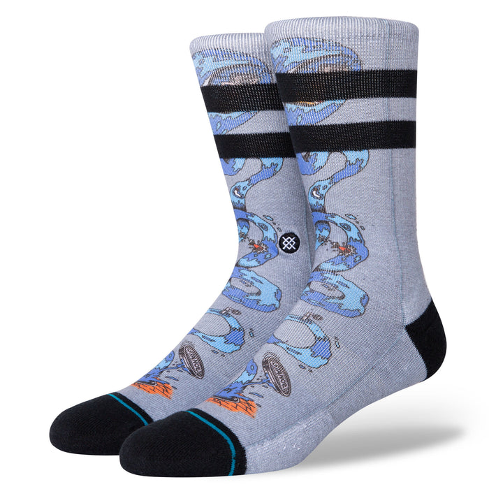 STANCE PARTY WAVE GREY SOCKS