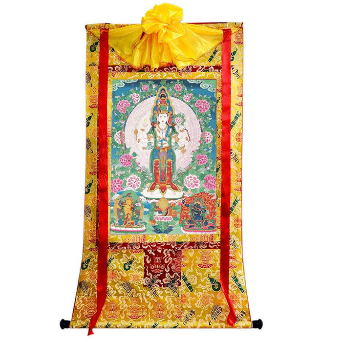 1000 Arms Avalokiteshvara Image - Tibetan thangka painting, view 8