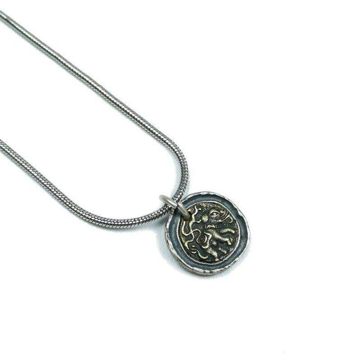 Tibetan Buddhism Lucky Charm, Silver Amulet of Mahakala,Ganesha Elephant,Stupa - Tibetan Buddhist amulet, view 8