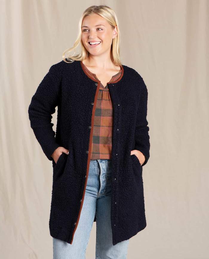 TOAD&CO SESPE SHERPA WOMENS COATIGAN