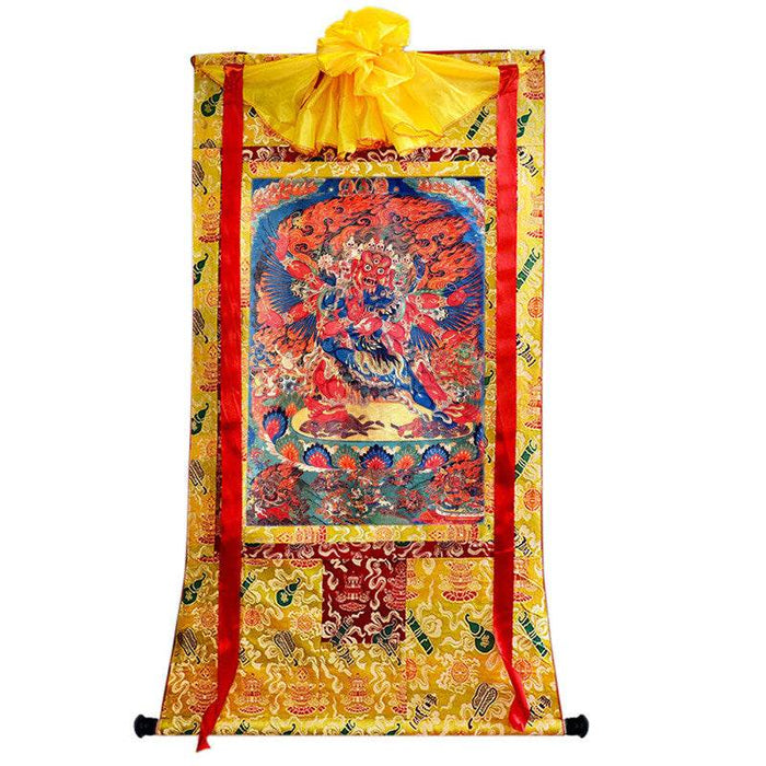 Vajrakilaya in Yab Yum Image - Tibetan thangka painting, view 8