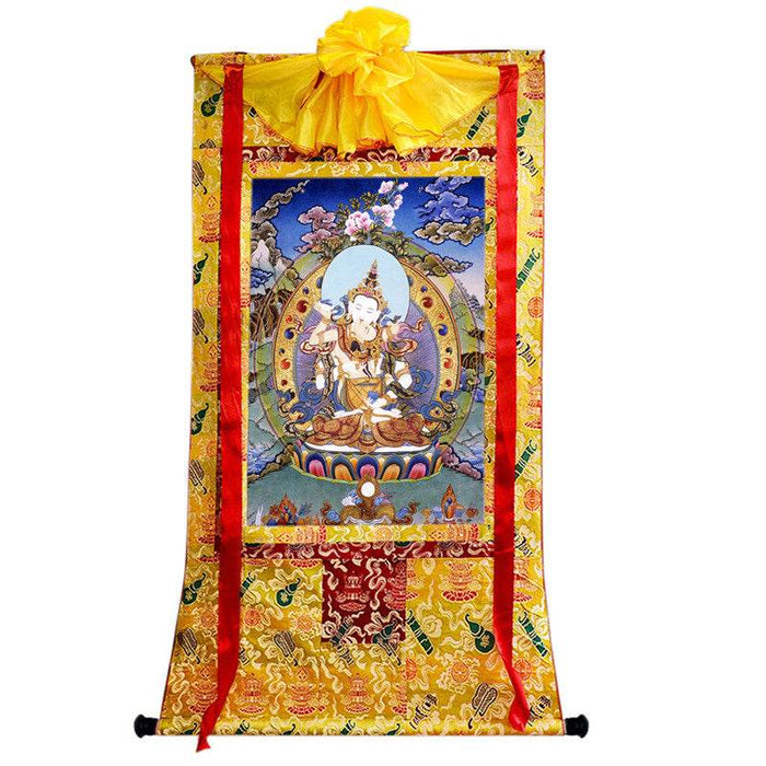 Vajrasatva in Yab Yum Image - Tibetan thangka painting, view 8