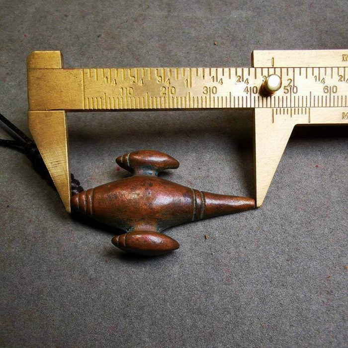 Vintage Shankha Divine Conch Badge,Tibetan Buddhist Protective Amulet Pendant - Tibetan Buddhist amulet, view 8
