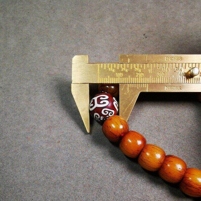Wrist Mala Bracelet,11mm - Tibetan Buddhist mala beads, view 8