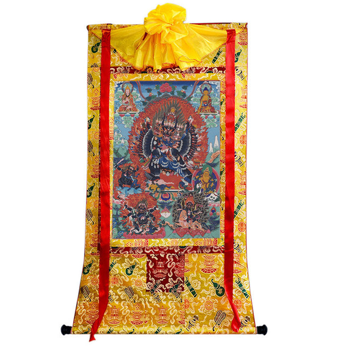 Yamantaka \ Vajrabhairava Image - Tibetan thangka painting, view 8