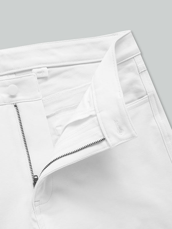z3 4 Way Stretch White Tailored Fit Pants