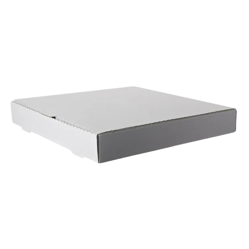 15" x 21" White B-Flute Pizza Boxes, 50/Bn
