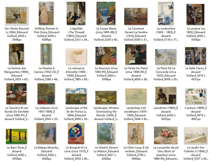 150 Painting Images by Édouard Vuillard French, 1868-1940 - Tibetan Buddhist thangka, detailed view