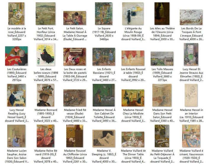 150 Painting Images by Édouard Vuillard French, 1868-1940 - Tibetan Buddhist thangka, close-up detail