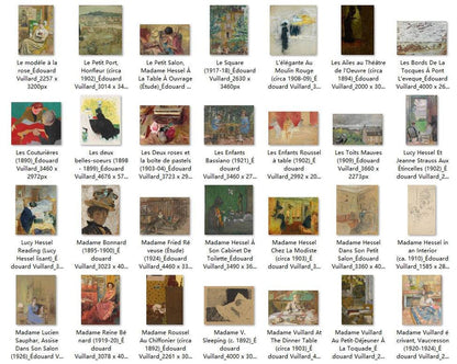 150 Painting Images by Édouard Vuillard French, 1868-1940 - Tibetan Buddhist thangka, close-up detail