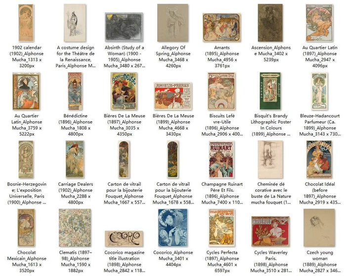 166 Painting Images by Alphonse Mucha Czech, 1860-1939 - Tibetan Buddhist thangka, front view