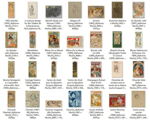 166 Painting Images by Alphonse Mucha Czech, 1860-1939 - Tibetan Buddhist thangka, front view