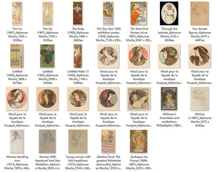 166 Painting Images by Alphonse Mucha Czech, 1860-1939 - Tibetan Buddhist thangka, view 6