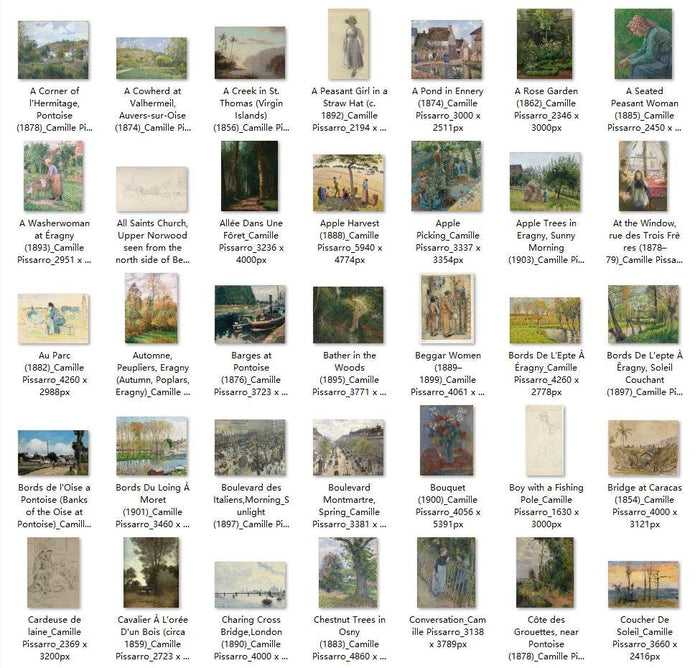 213 Painting Images by Camille Pissarro French, 1830-1903 - Tibetan Buddhist thangka, front view