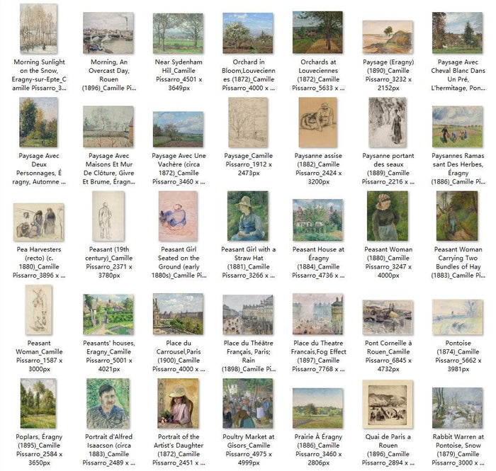 213 Painting Images by Camille Pissarro French, 1830-1903 - Tibetan Buddhist thangka, view 4