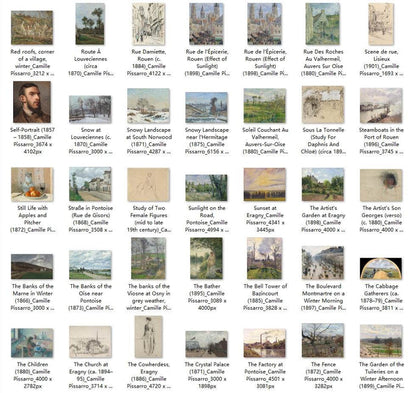 213 Painting Images by Camille Pissarro French, 1830-1903 - Tibetan Buddhist thangka, view 5