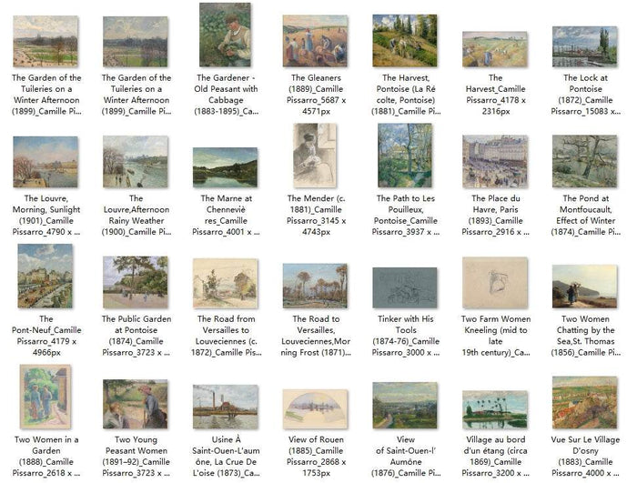 213 Painting Images by Camille Pissarro French, 1830-1903 - Tibetan Buddhist thangka, view 6