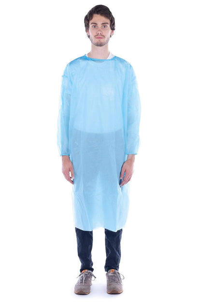 23 GSM Blue Disposable Isolation Gown, 100/Cs - 1015514450