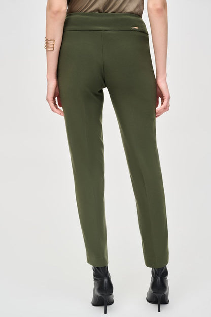 Joseph Ribkoff Bonded Silk Straight-Leg Pants