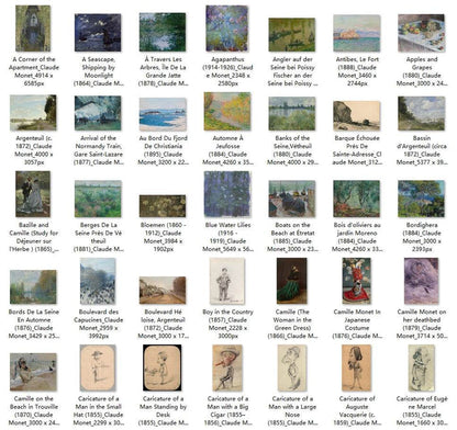 238 Painting Images by Claude Monet French, 1840-1926 - Tibetan Buddhist thangka, front view