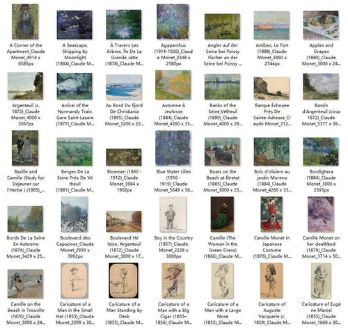 238 Painting Images by Claude Monet French, 1840-1926 - Tibetan Buddhist thangka, front view