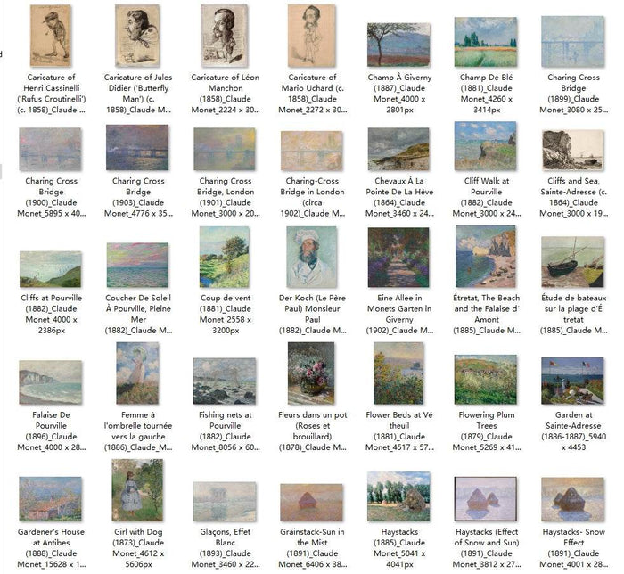 238 Painting Images by Claude Monet French, 1840-1926 - Tibetan Buddhist thangka, detailed view