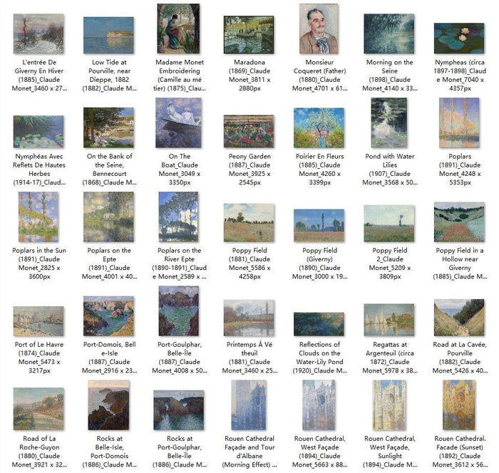238 Painting Images by Claude Monet French, 1840-1926 - Tibetan Buddhist thangka, view 4